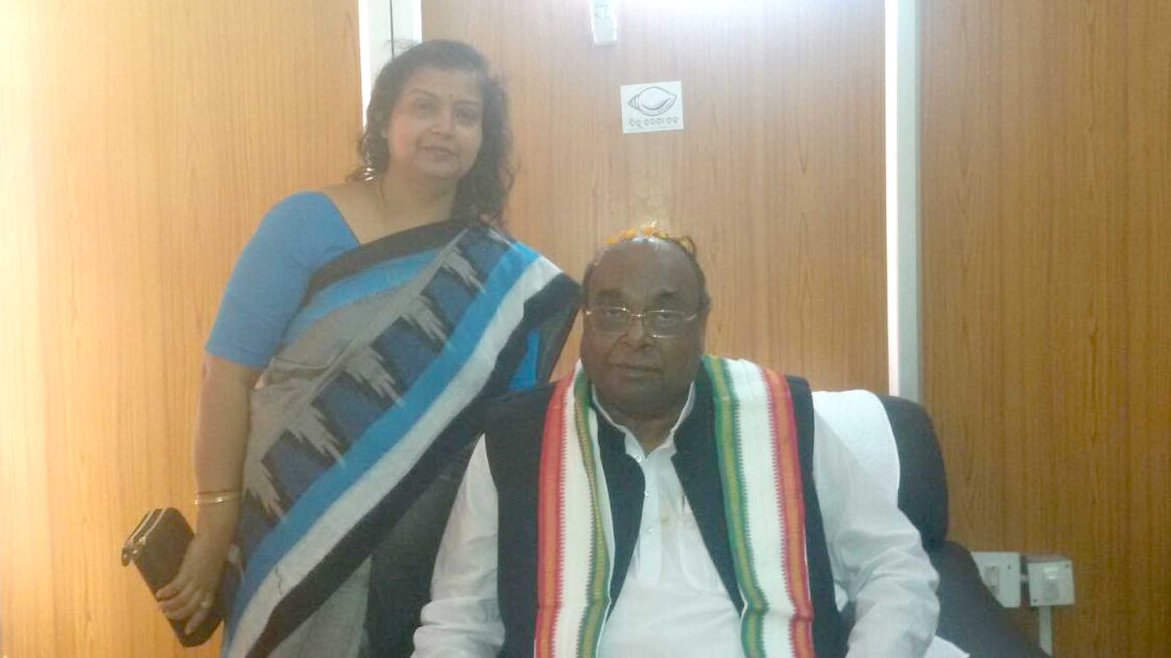 Preetinanada Routray with father Damodar Rout