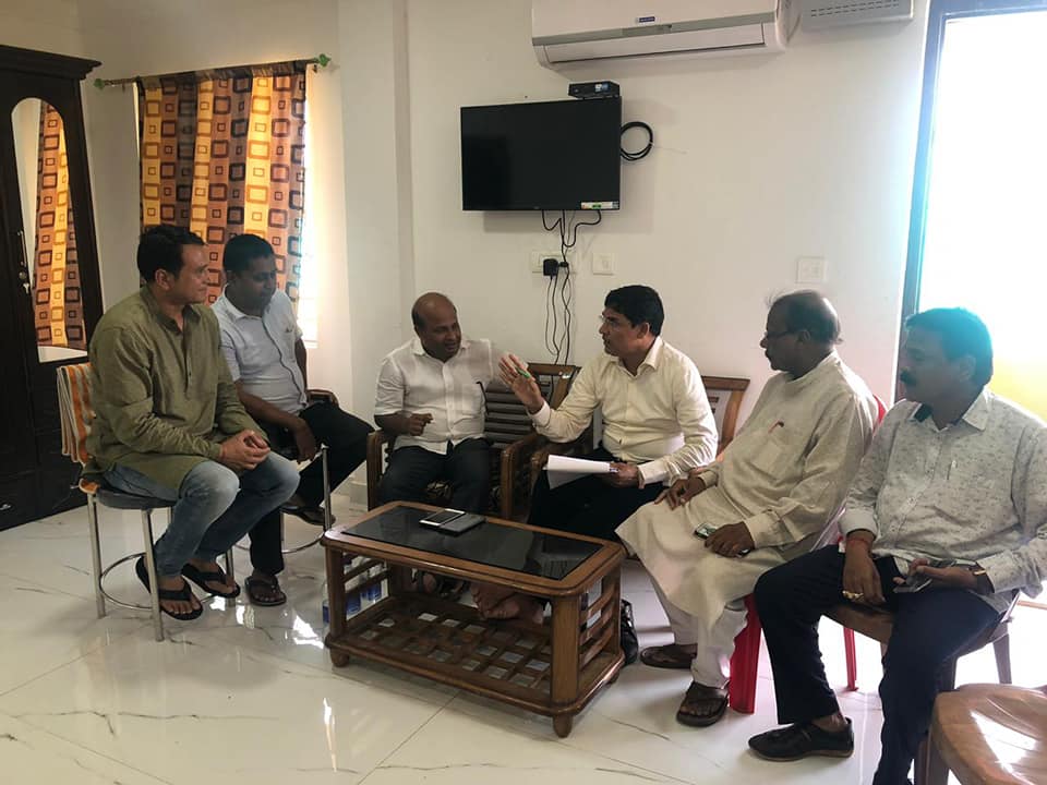 Arun Sahoo discussing about Patkura election with his partymen