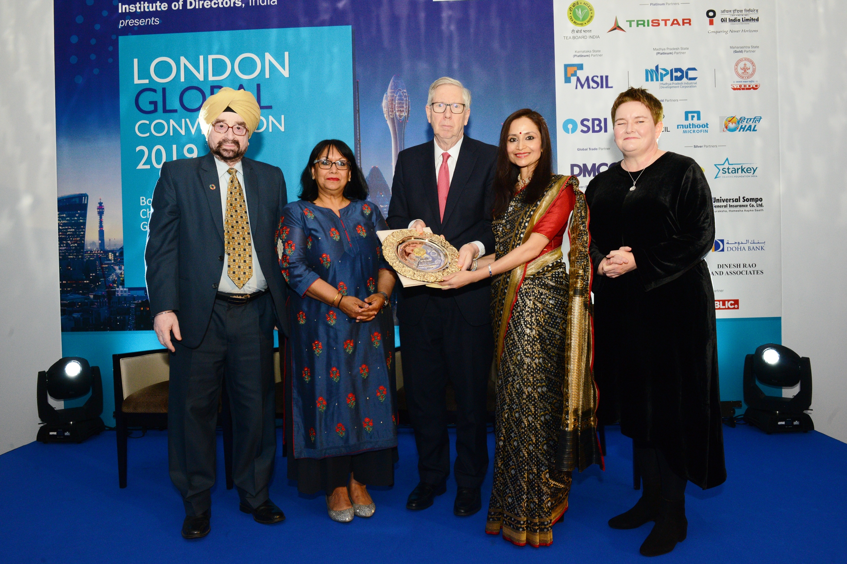 Golden Peacock Award to Ms. Shallu Jindal