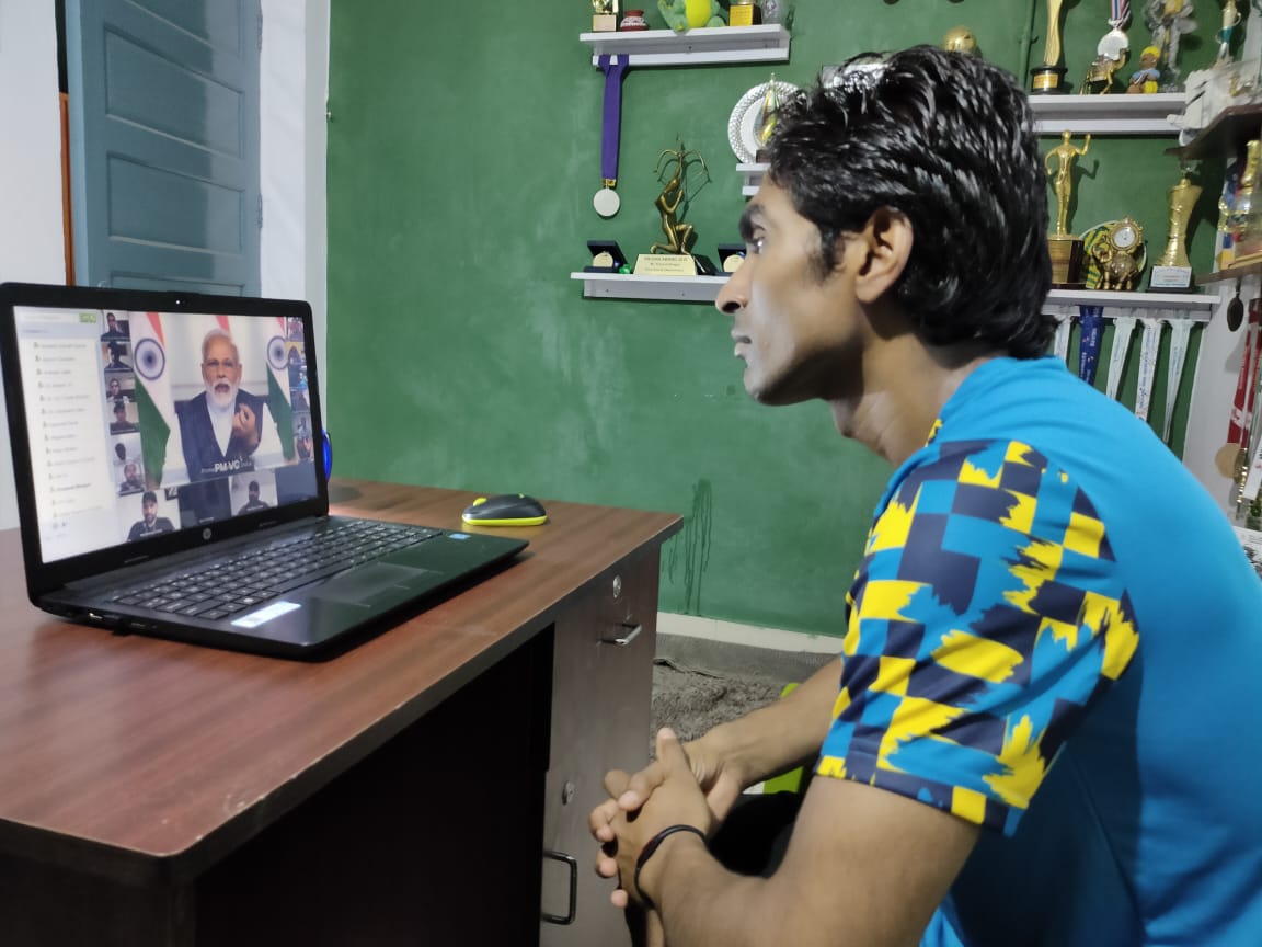 Pramod Bhagat Prime minister video conferencing