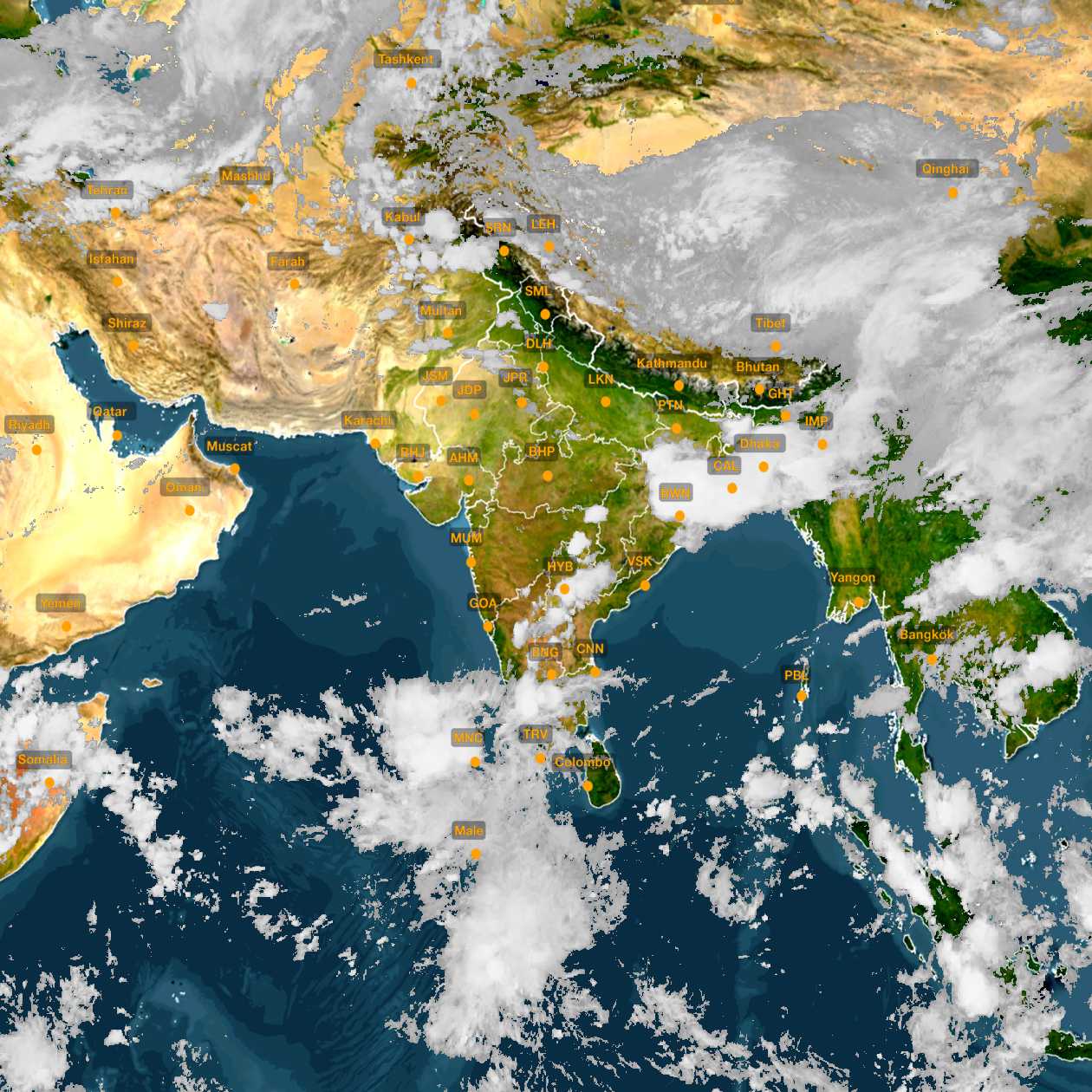 Satellite Image India 24 April 2020 18 00