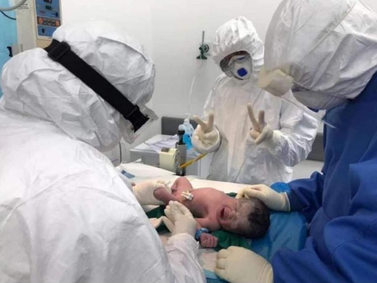 baby born in corona isolation ward