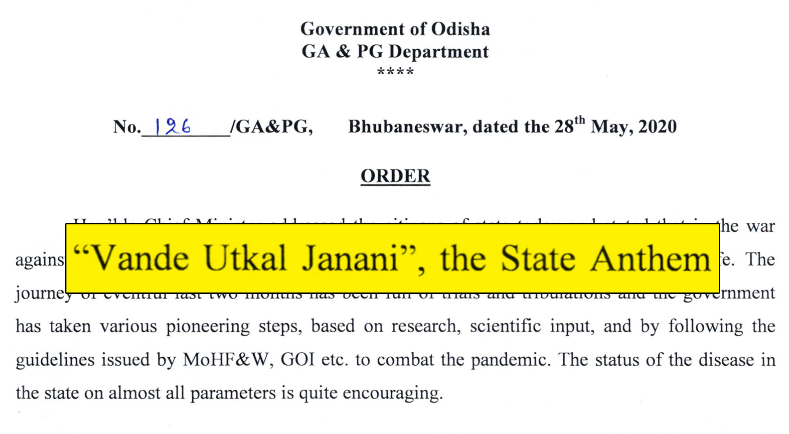 Vande Utkala Janani State Anthem of Odisha scaled