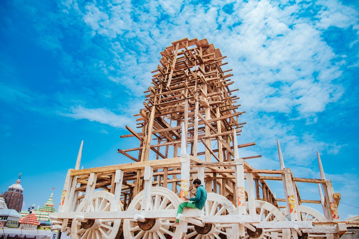 Construction of Ratha at Puri
