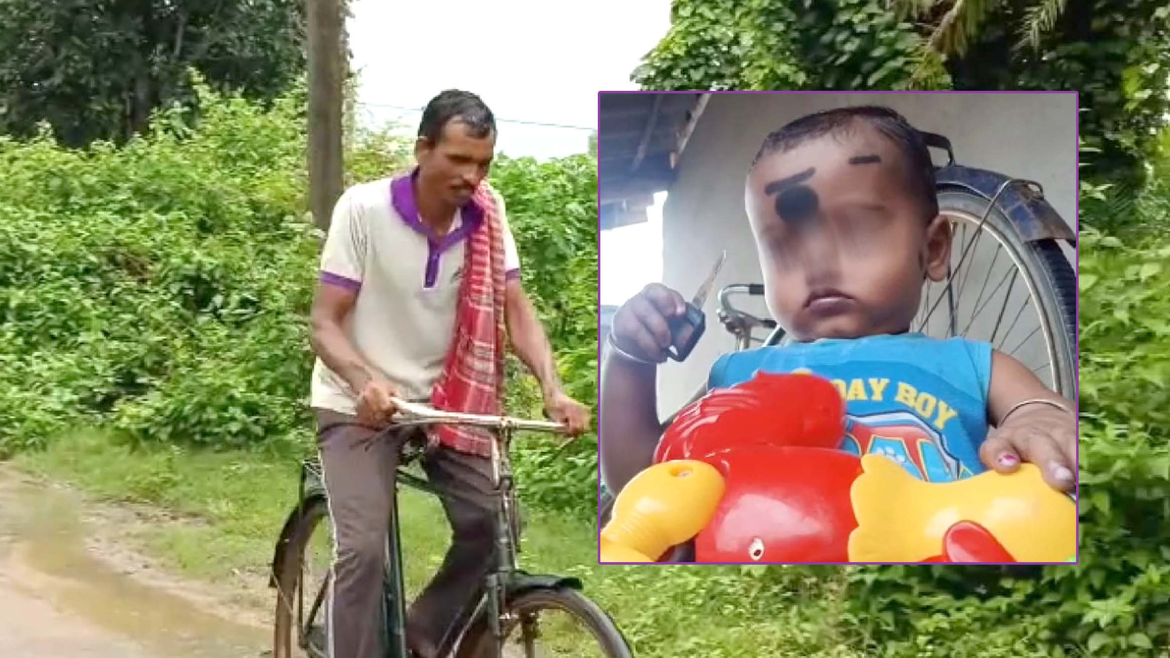 Father cycles 130 kelometre to fetch medicines for baby