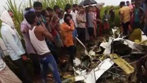 Pilot killed after trainer aircraft crashes in Azamgarh