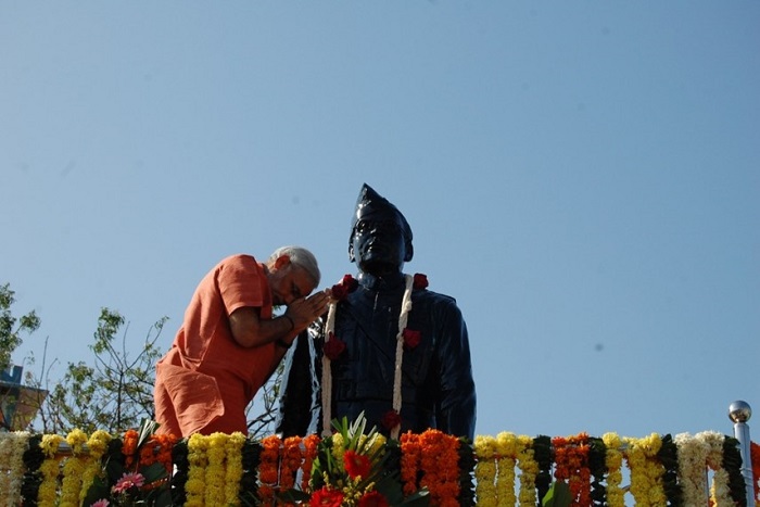 PM Modi pays tributes to Subhas Chandra Bose