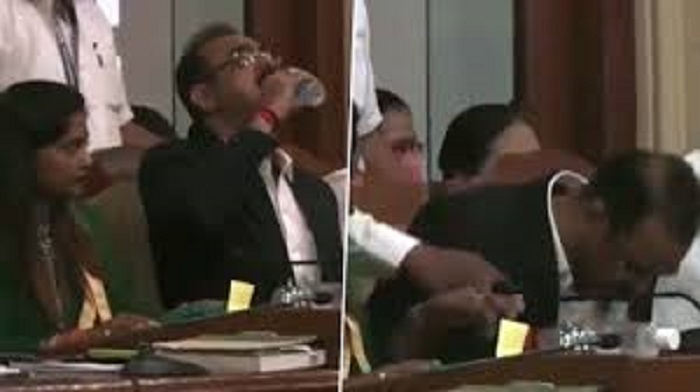 mumbai civic official accidentally drinks