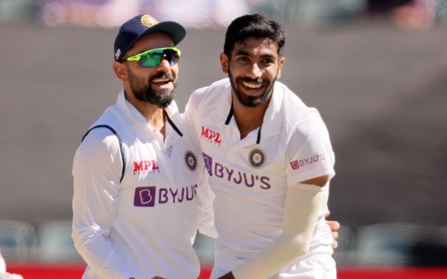 Jasprit Bumrah and Virat Kohli