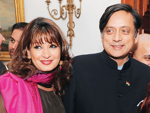 sunanda tharoor shashi tharoor